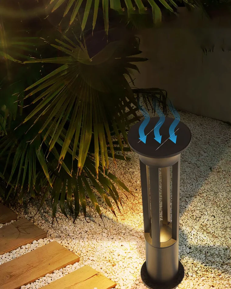 WOMO Solar Lawn Bollard Light-WM9056 - Image 5
