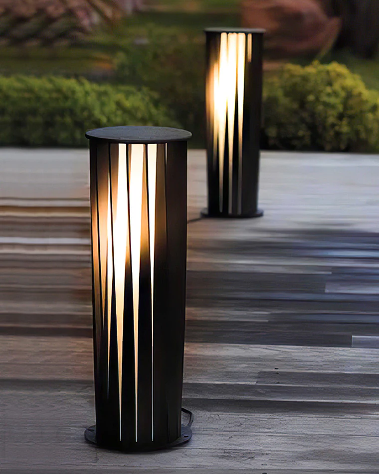 WOMO Decorative Solar Bollard Light-WM9179 - Image 2