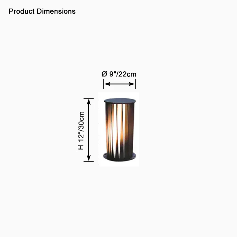 WOMO Decorative Solar Bollard Light-WM9179 - Image 21