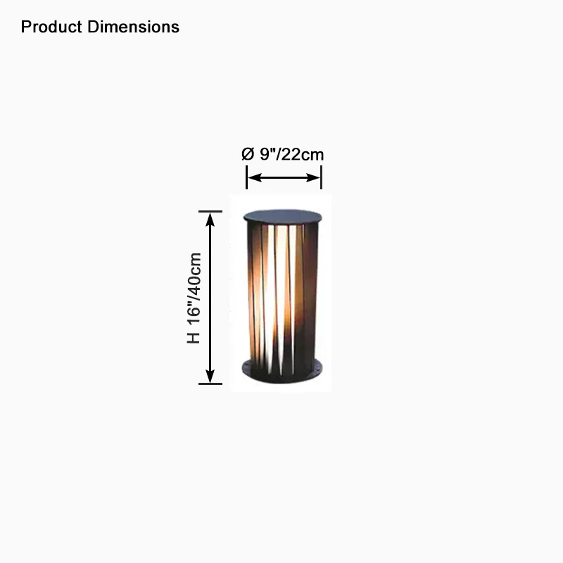 WOMO Decorative Solar Bollard Light-WM9179 - Image 23