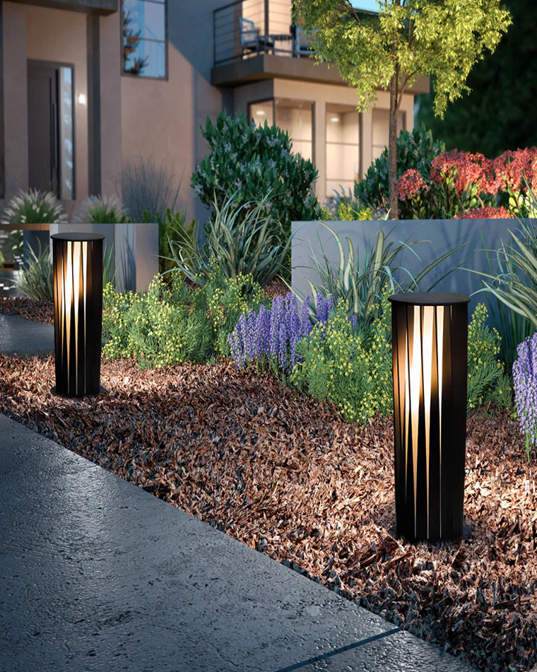 WOMO Decorative Solar Bollard Light-WM9179 - Image 4
