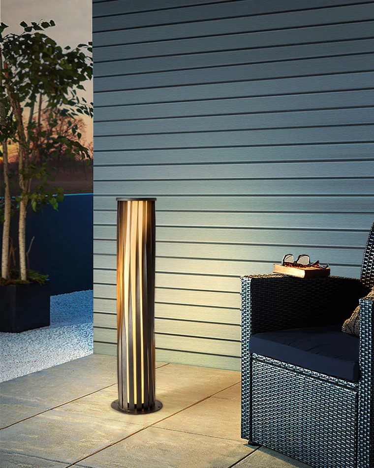 WOMO Decorative Solar Bollard Light-WM9179 - Image 5