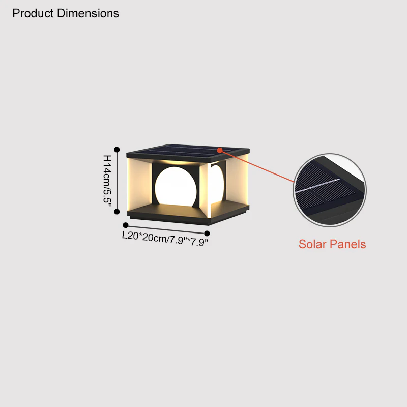 WOMO Solar Fence Post Light-WM9018 - Image 14