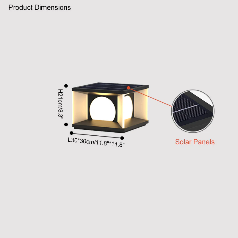WOMO Solar Fence Post Light-WM9018 - Image 15