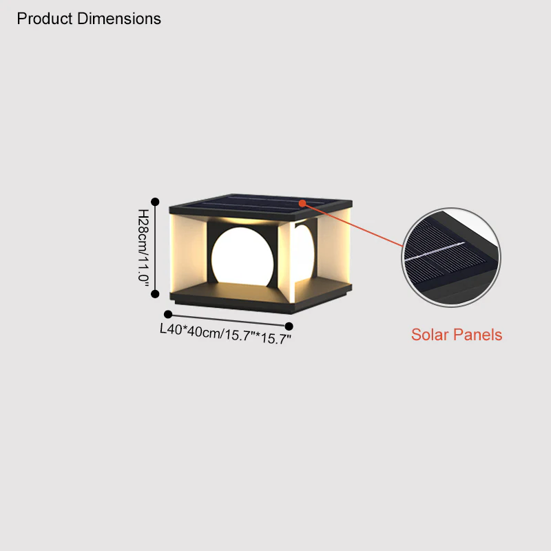 WOMO Solar Fence Post Light-WM9018 - Image 16
