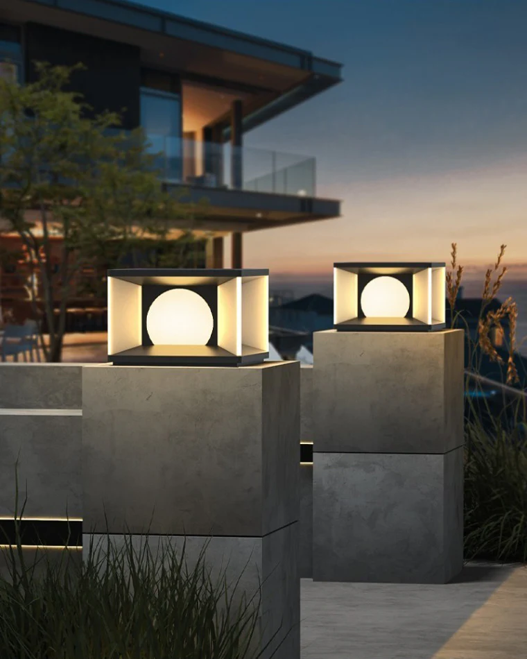 WOMO Solar Fence Post Light-WM9018 - Image 3