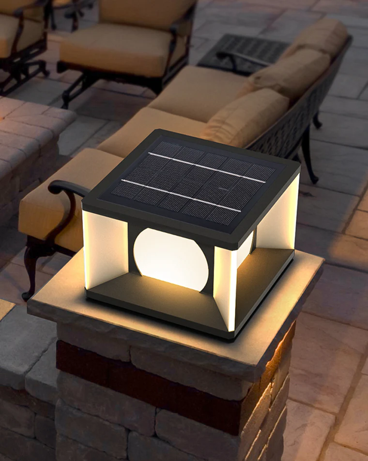WOMO Solar Fence Post Light-WM9018 - Image 4