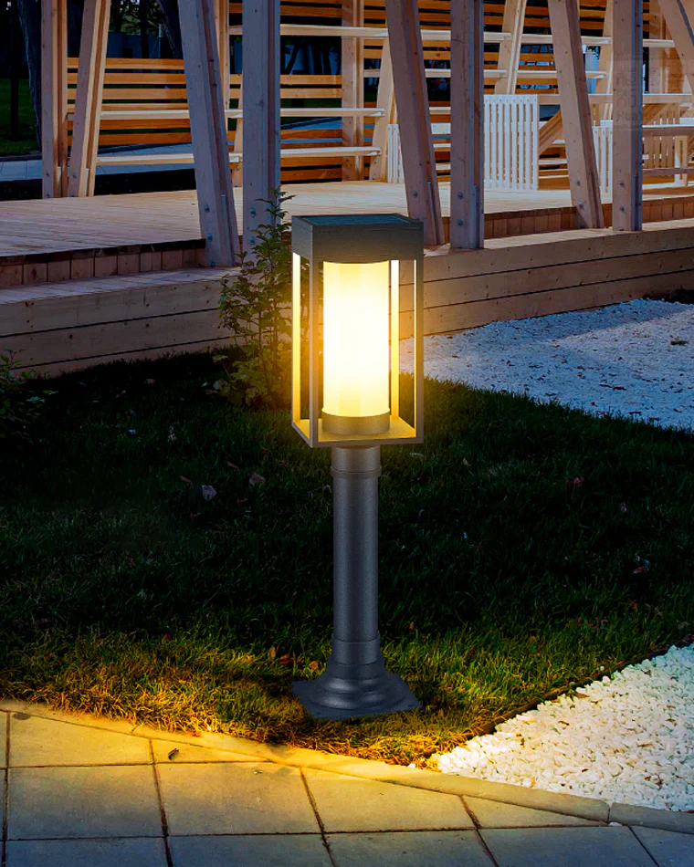 WOMO Solar Pathway Bollard Light-WM9026 - Image 11