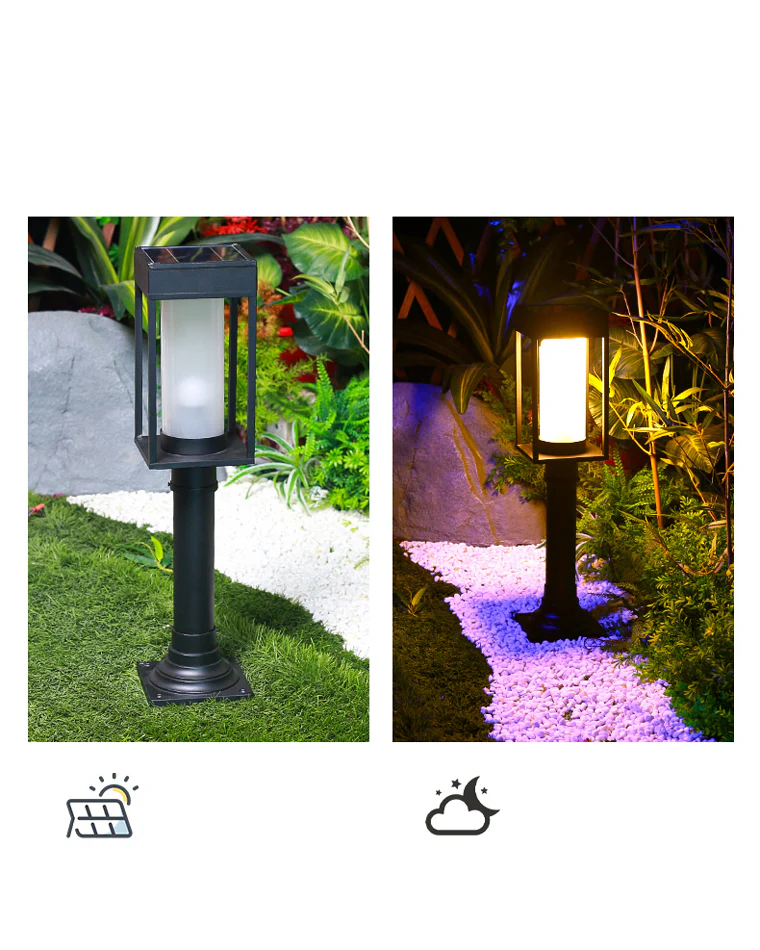WOMO Solar Pathway Bollard Light-WM9026 - Image 12