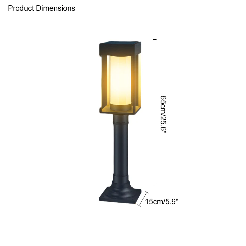 WOMO Solar Pathway Bollard Light-WM9026 - Image 22
