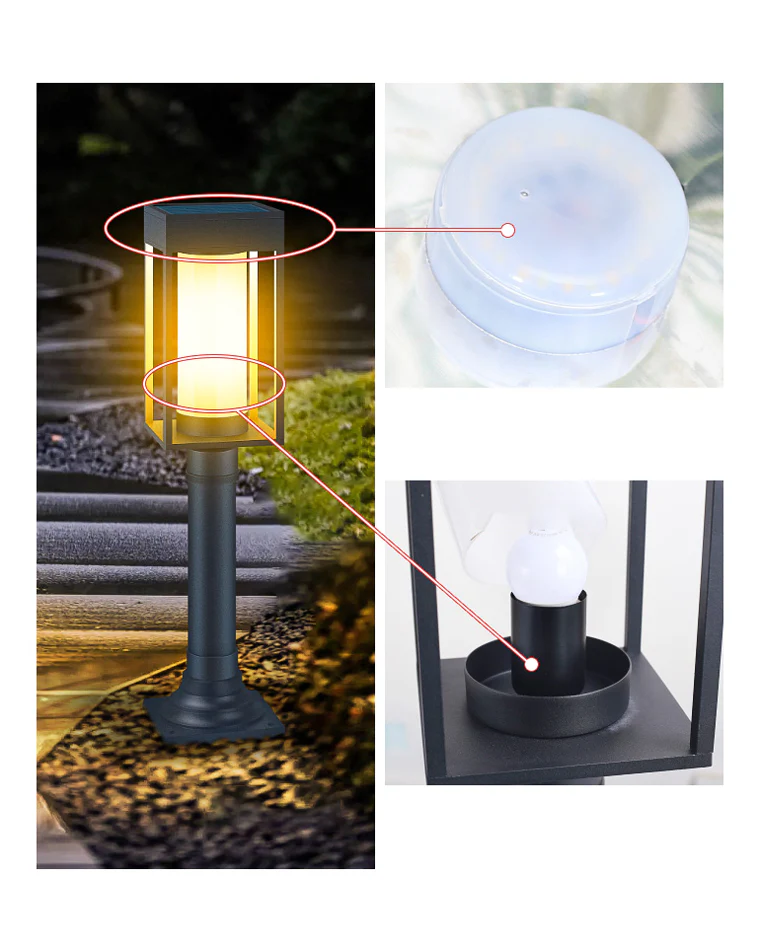 WOMO Solar Pathway Bollard Light-WM9026 - Image 8