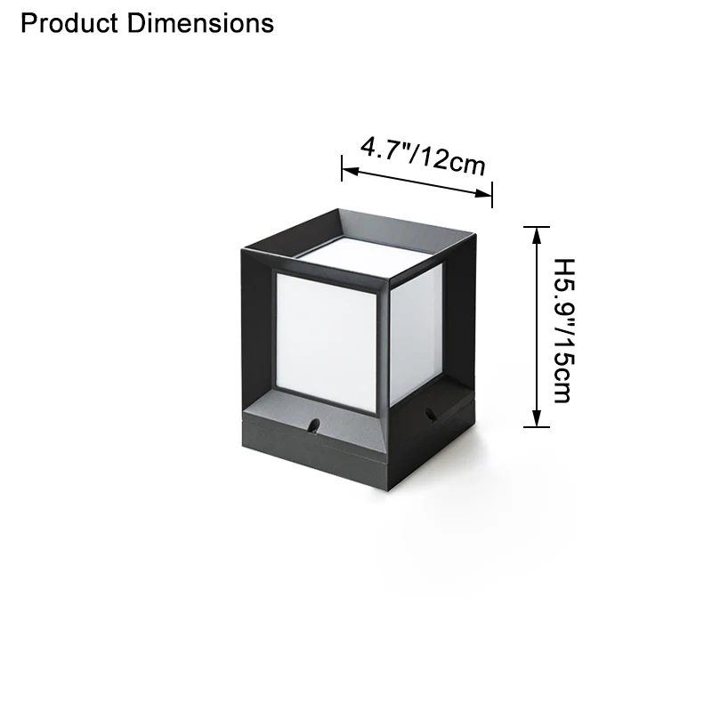 WOMO Solar Pillar Light With Dimmer-WM9058 - Image 19