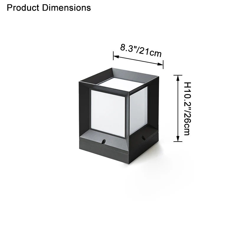 WOMO Solar Pillar Light With Dimmer-WM9058 - Image 23