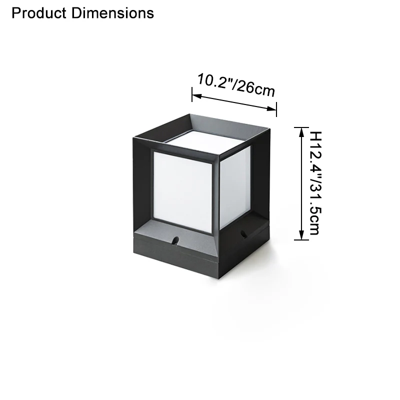 WOMO Solar Pillar Light With Dimmer-WM9058 - Image 25