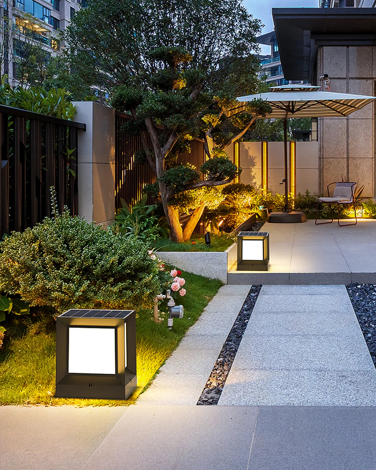 WOMO Solar Pillar Light With Dimmer-WM9058 - Image 4