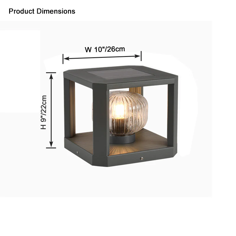 WOMO Solar Pillar Light-WM9174 - Image 11