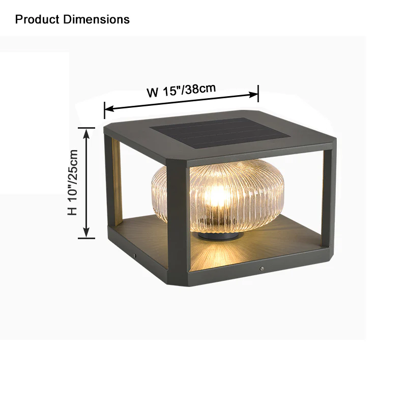 WOMO Solar Pillar Light-WM9174 - Image 13