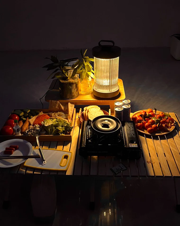 WOMO Solar Pleated Glass Lantern-WM9043 - Image 5