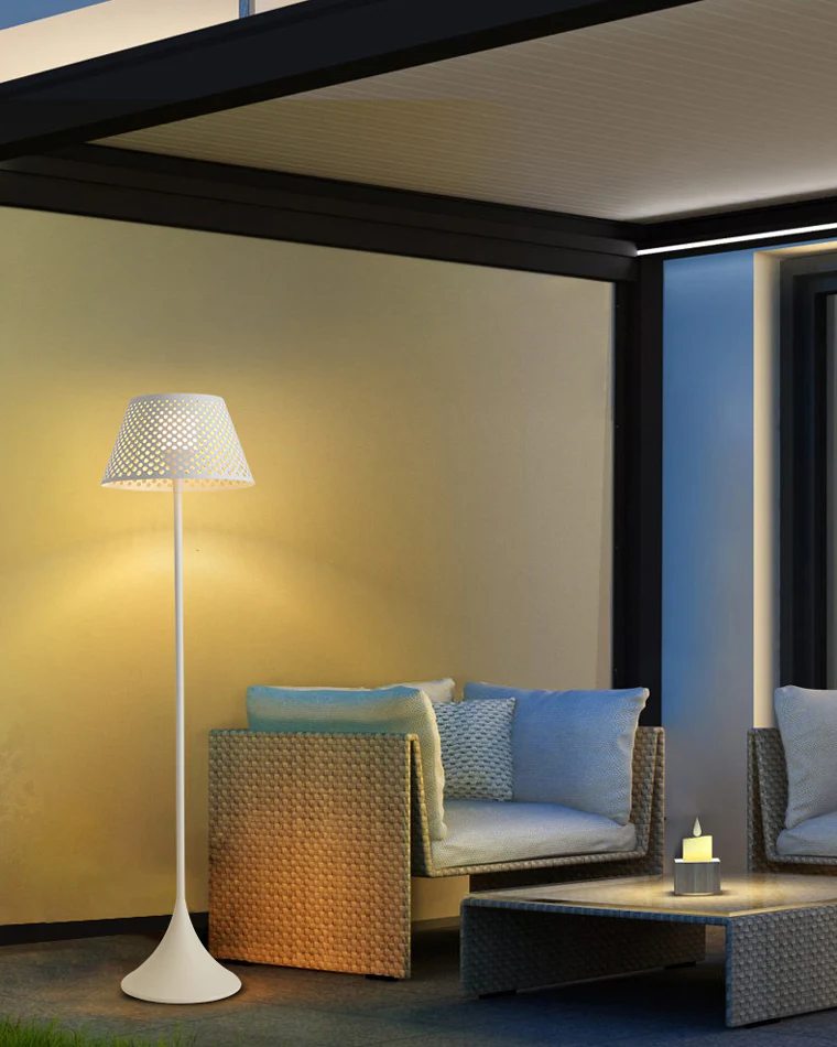 WOMO Solar Rattan Floor Light-WM9011 - Image 11
