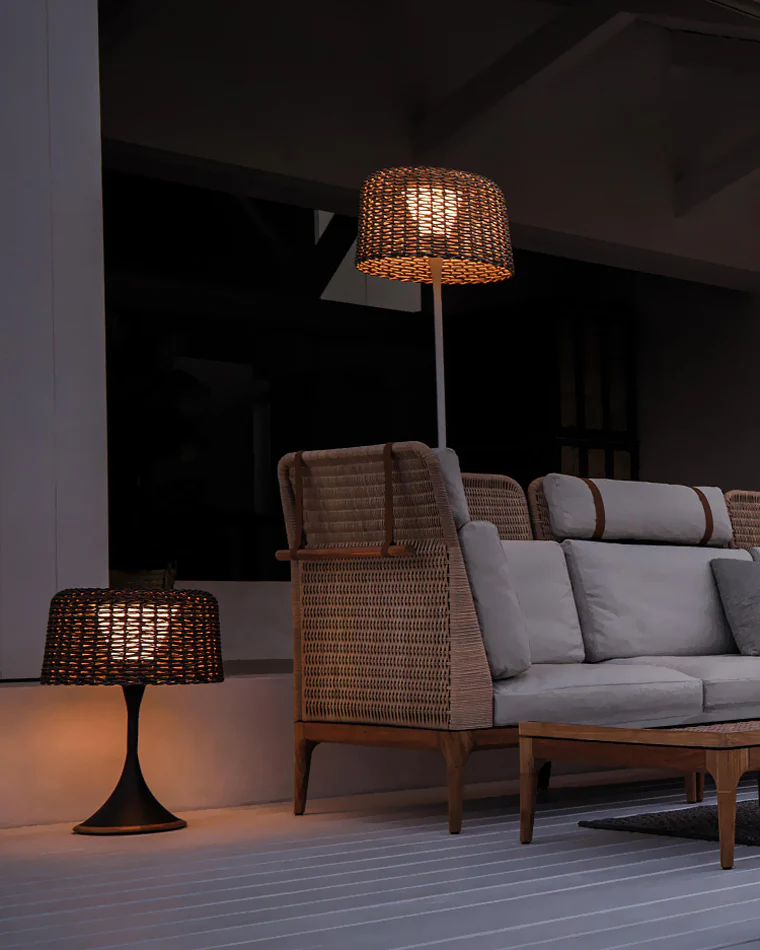 WOMO Solar Rattan Floor Light-WM9011 - Image 12