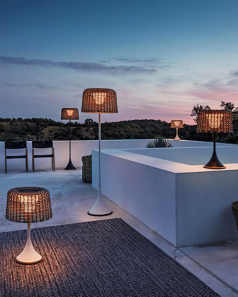WOMO Solar Rattan Floor Light-WM9011 - Image 13
