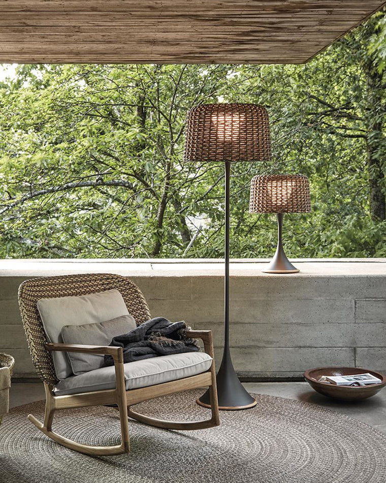 WOMO Solar Rattan Floor Light-WM9011 - Image 14