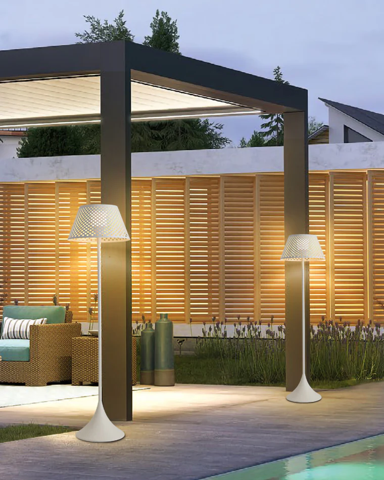 WOMO Solar Rattan Floor Light-WM9011 - Image 15