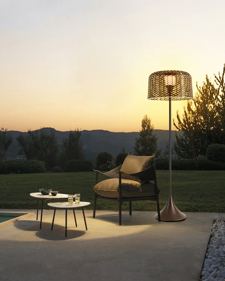 WOMO Solar Rattan Floor Light-WM9011 - Image 5