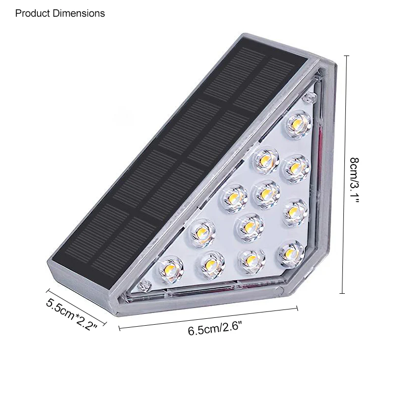 WOMO Solar Deck Light with Motion Detector-WM9023 - Image 16
