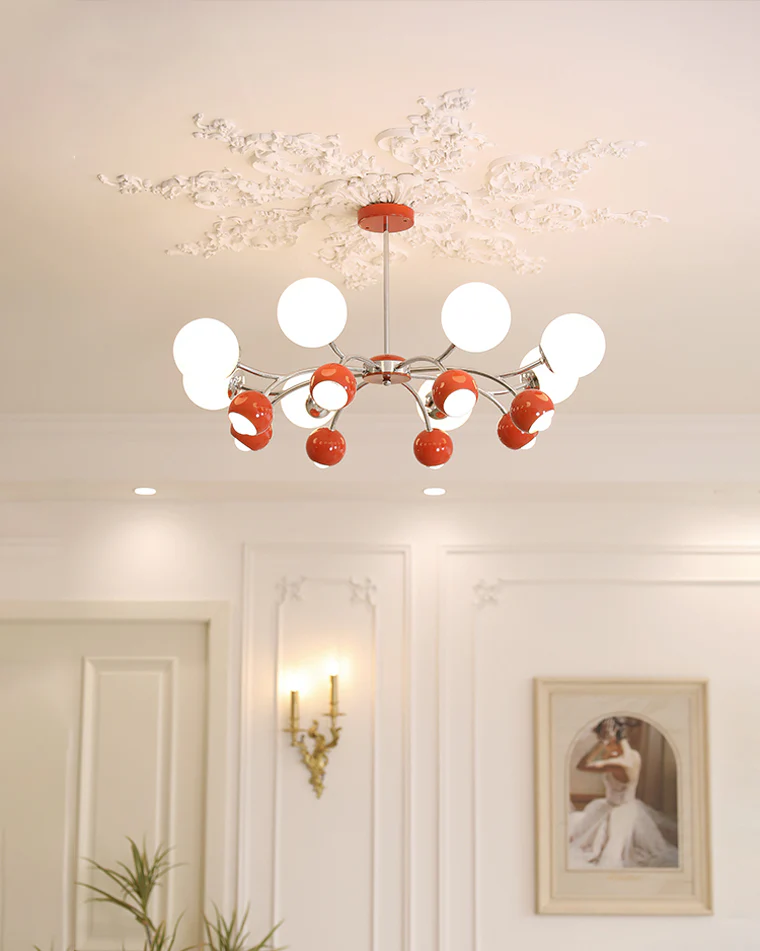 WOMO Space Age Glass Globe Chandelier-WM2290 - Image 15