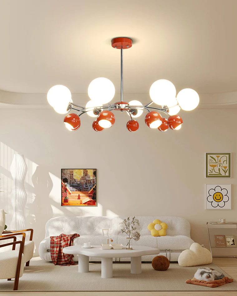 WOMO Space Age Glass Globe Chandelier-WM2290 - Image 16