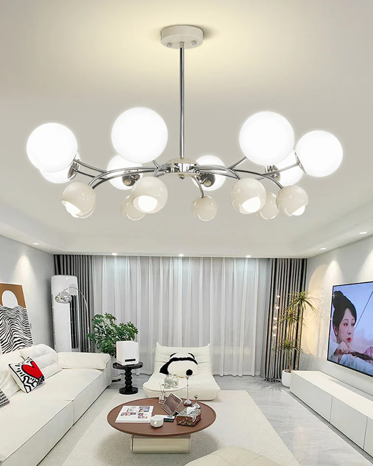 WOMO Space Age Glass Globe Chandelier-WM2290 - Image 2