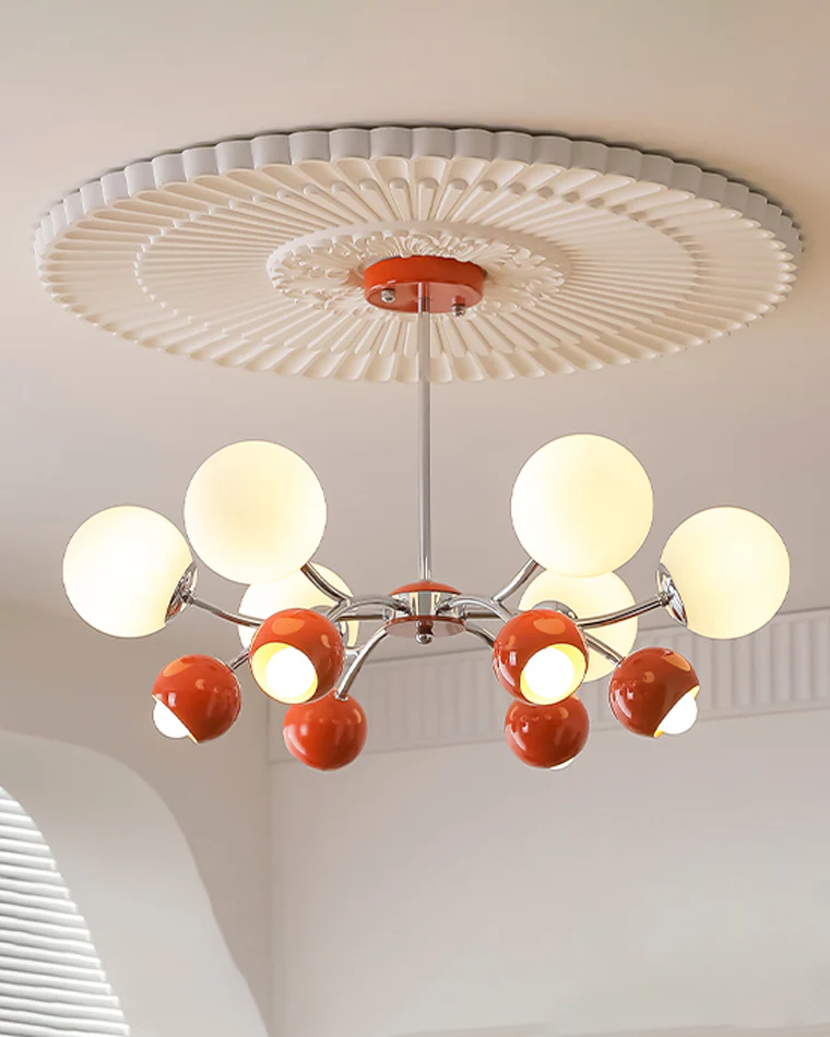 WOMO Space Age Glass Globe Chandelier-WM2290 - Image 24