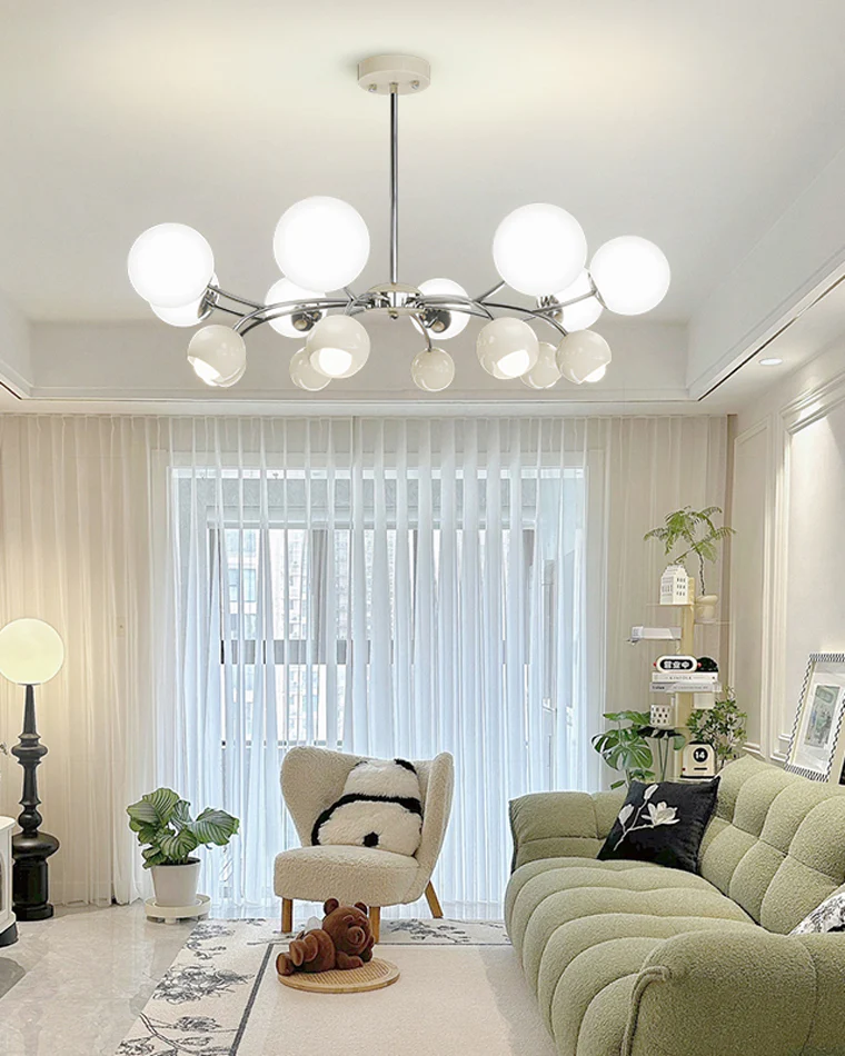 WOMO Space Age Glass Globe Chandelier-WM2290 - Image 3