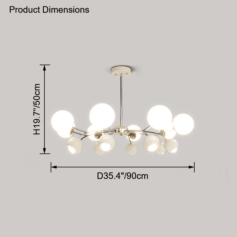 WOMO Space Age Glass Globe Chandelier-WM2290 - Image 32
