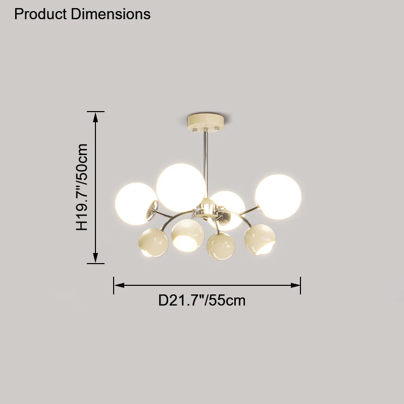 WOMO Space Age Glass Globe Chandelier-WM2290 - Image 36