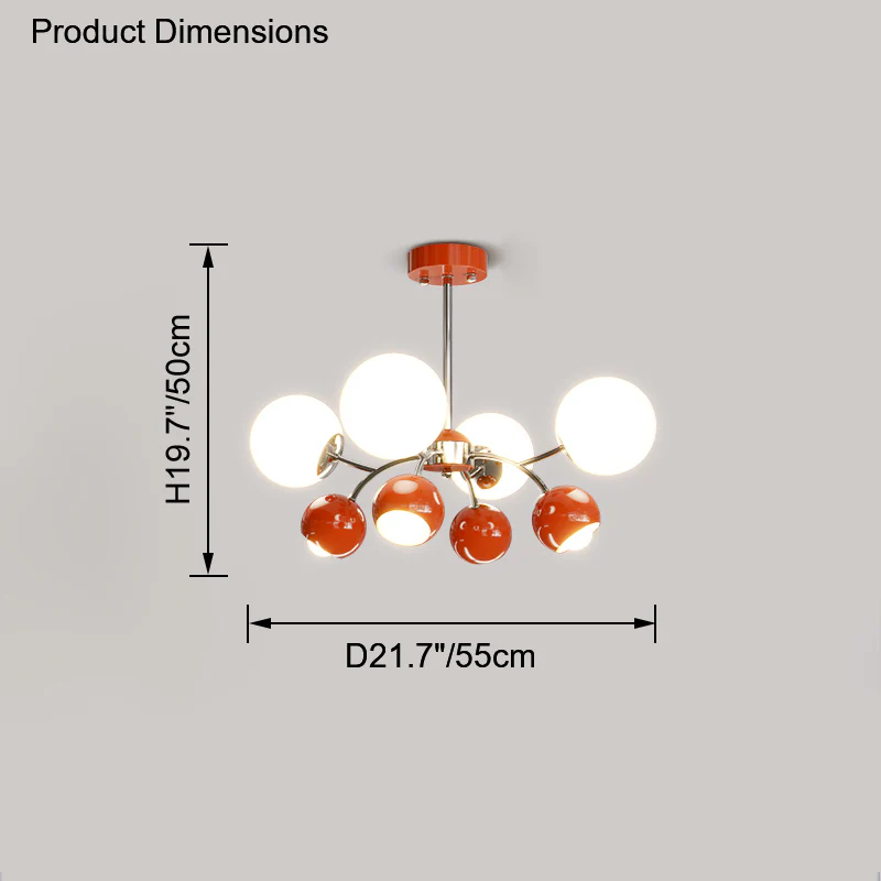 WOMO Space Age Glass Globe Chandelier-WM2290 - Image 38