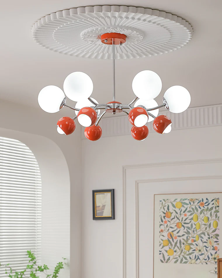 WOMO Space Age Glass Globe Chandelier-WM2290 - Image 4
