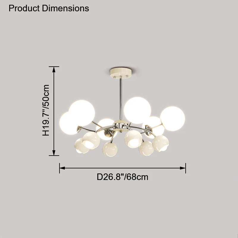 WOMO Space Age Glass Globe Chandelier-WM2290 - Image 40