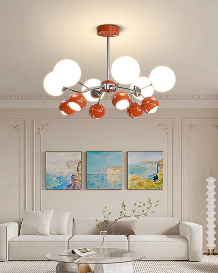 WOMO Space Age Glass Globe Chandelier-WM2290 - Image 6