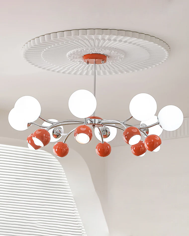 WOMO Space Age Glass Globe Chandelier-WM2290 - Image 7