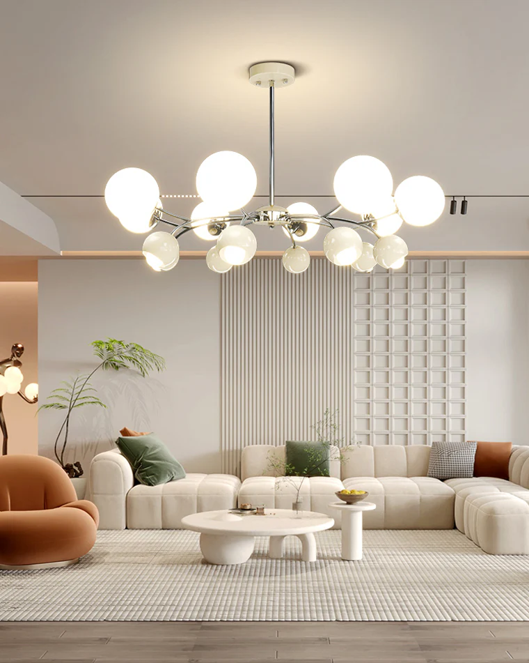 WOMO Space Age Glass Globe Chandelier-WM2290 - Image 9