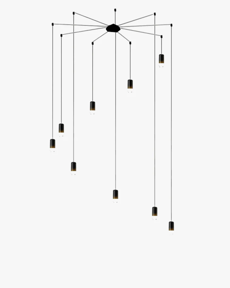WOMO Spider Off Center Chandelier-WM2107