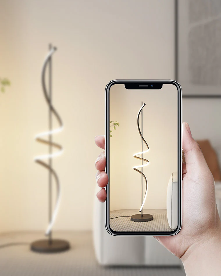 WOMO Dimmable Spiral Floor Lamp-WM7073 - Image 13
