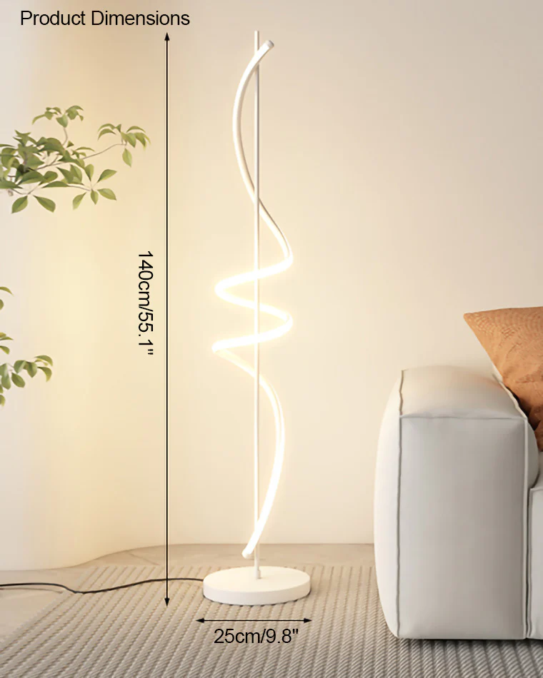 WOMO Dimmable Spiral Floor Lamp-WM7073 - Image 26