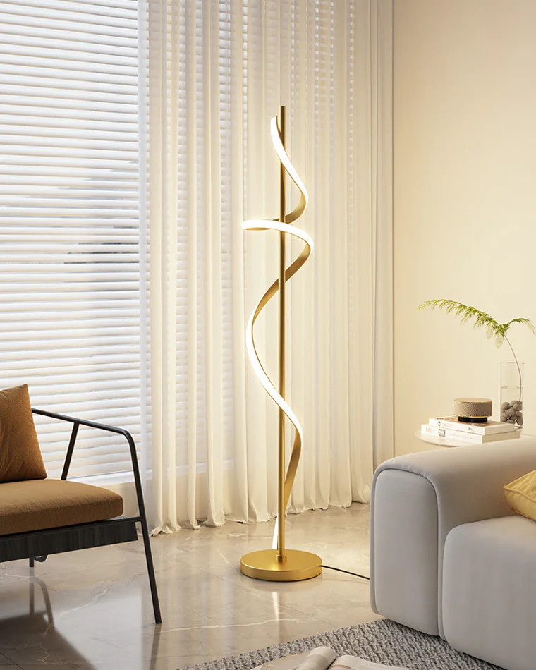 WOMO Dimmable Spiral Floor Lamp-WM7073 - Image 3