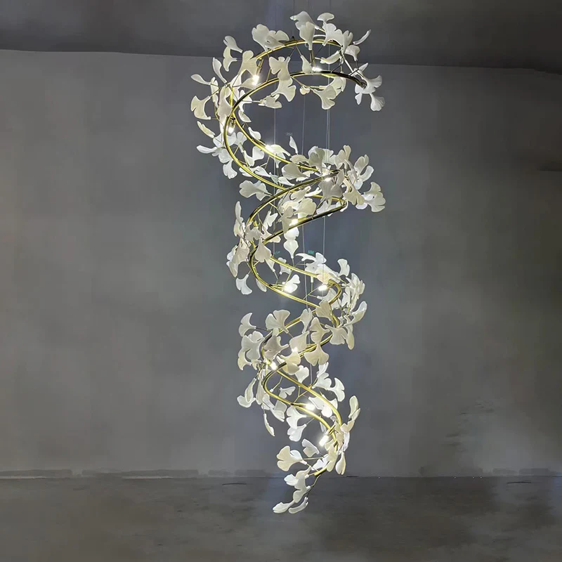 WOMO Gingko Spiral Chandelier-WM2423 - Image 19