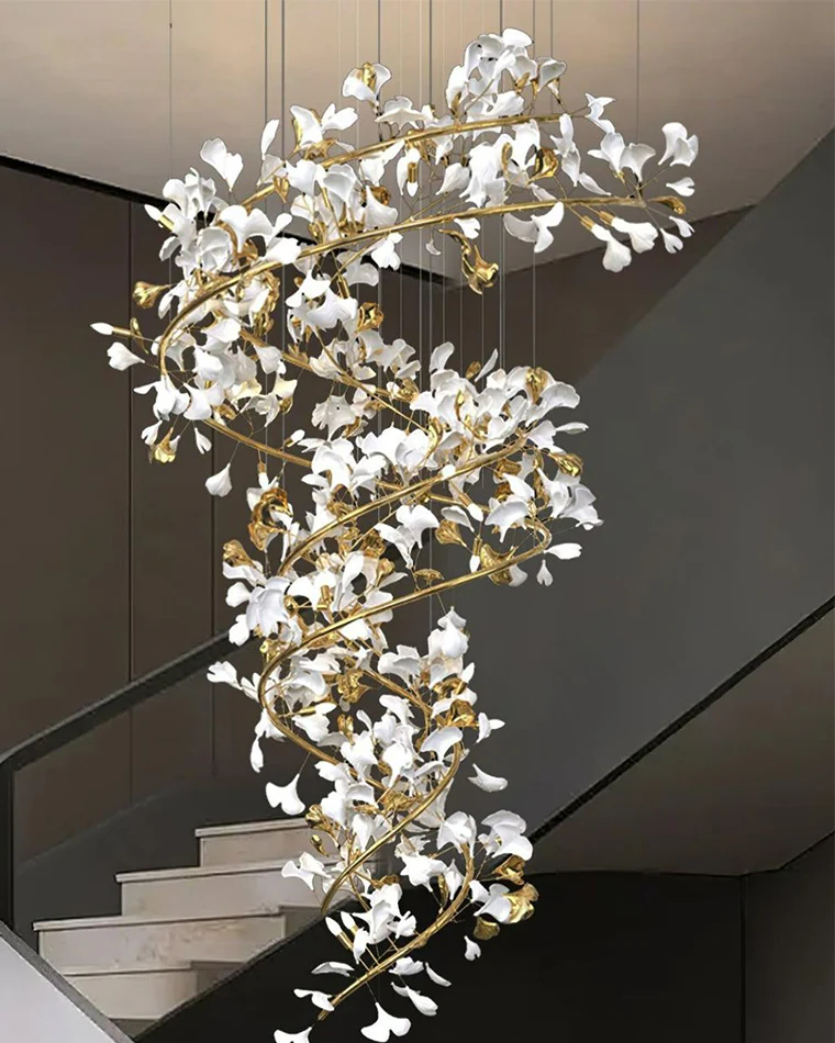 WOMO Gingko Spiral Chandelier-WM2423 - Image 6