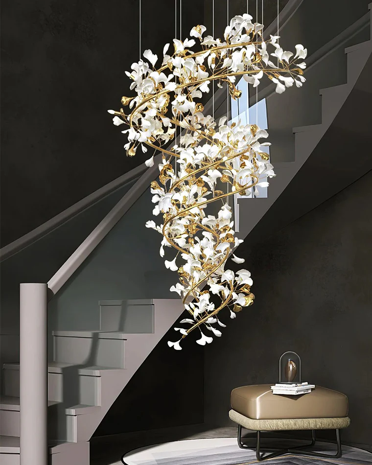 WOMO Gingko Spiral Chandelier-WM2423 - Image 9