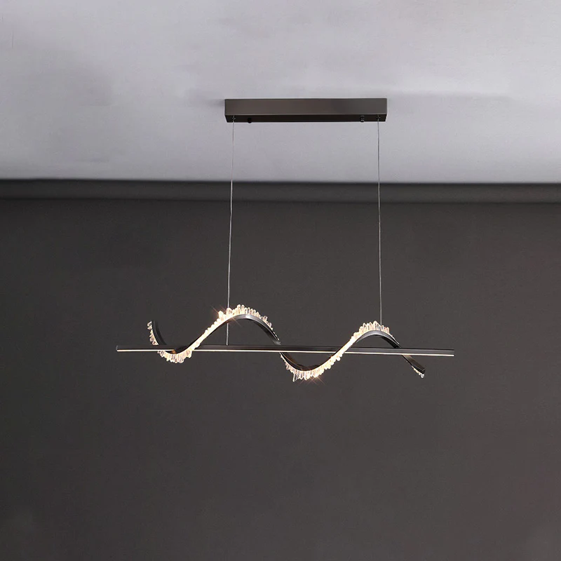 WOMO Swirl Crystal Linear Chandelier-WM2713 - Image 18